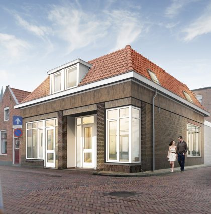 Herontwikkeling Winkel naar 2 woningen centrum Ameide