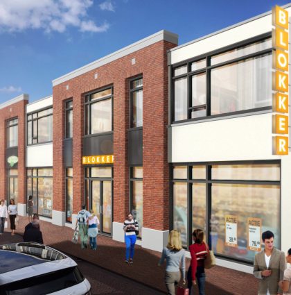 Gevelrevitalisatie winkel te Meppel